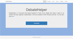Desktop Screenshot of debatehelper.com