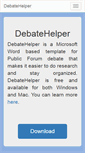 Mobile Screenshot of debatehelper.com