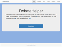 Tablet Screenshot of debatehelper.com